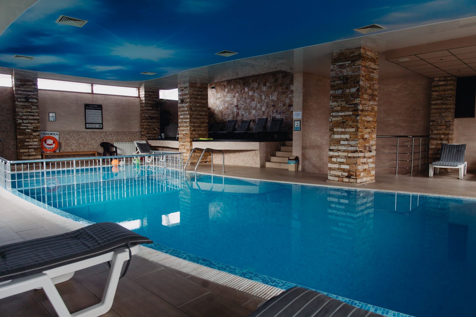 Resort pool and spa
